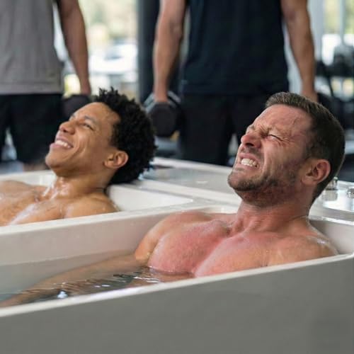 Image of Empava Luxury 79 inch Dual-Zone Hot & Cold Tub: Whirlpool Bathtub with Hydro-Massage & Cold Plunge with Smart Chiller - Featuring Ozone, App Control for Recovery & Wellness Rituals
