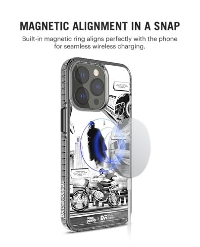 Image of DailyObjects Roar of A Legend Stride 2.0 Magnetic Case Cover Compatible with iPhone 14 Pro Max | Wireless Charging Slim Back Cover | 2 Layer Edge Protection & Shockproof