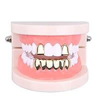Algopix Similar Product 5 - Gold Grillz Mouth Teeth 24K Plated Gold