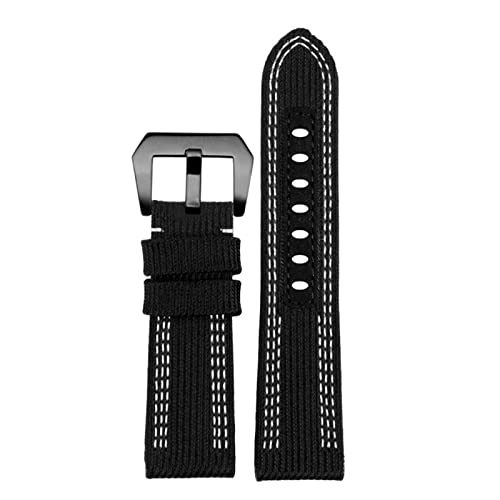 Bracelet de montre en nylon 24mm 26mm style furtif pour PAM111 PAM441