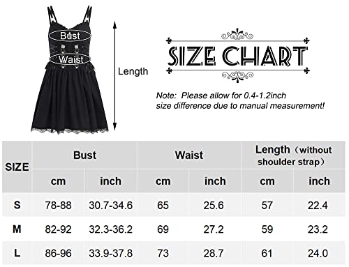 Happy Cherry Mouwloos Gotische Jurk voor Vrouwen Vintage Zwarte Kant Midi Jurk Steampunk Spaghetti Bandje Jurk - Image 7