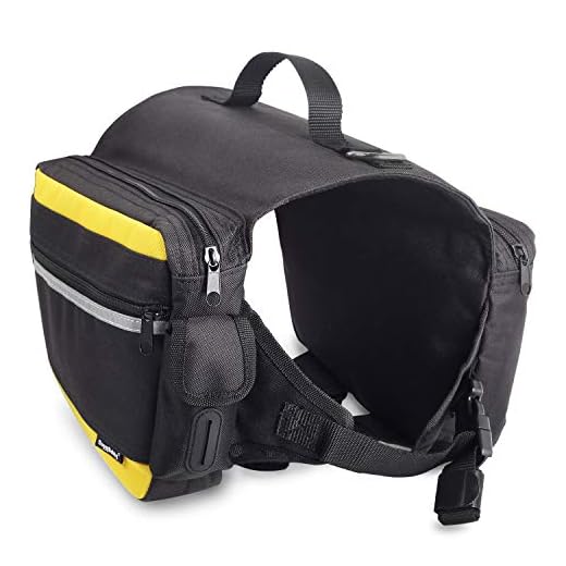 DoggyDobby Dog Saddle Bag for Medium/Large Dogs to Wear, Hiking Backpack Harness for Running