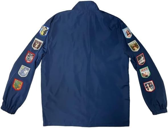Women's Lana Del-Rey Racing Album Patch Blue Racer Cotton Jacket, Purple2