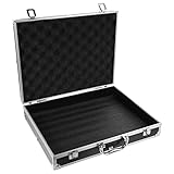 Holibanna Werkzeugkasten wollen Tools Fall Gadgets für Hobby Fall mit groß aufbewahrungsdose storage boxes Aufbewahrungstasche Flightcases abschließbarer Transportkoffer ABS-Kunststoff Black