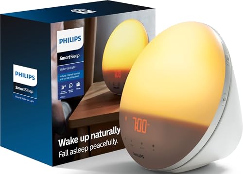 Philips SmartSleep Wake-up Light, Colored Sunrise and Sunset...