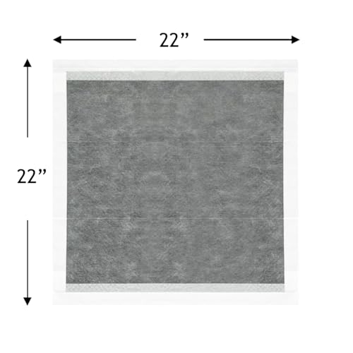 Image of Puppy Pee Pads, 22 x 22 Inch 100 Count, Charcoal Dog Wee Wee Training Pads, Leak-Proof Quick Absorb 6-Layer Design for Pet Potty Training, Ideal for Small Puppies, Cats, Rabbits, Guinea Pigs