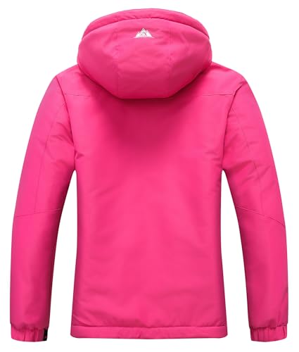 Image of MOERDENG Women's Ski Jacket Waterproof Winter Coat Hooded Snowboarding Jacket Warm Winter Jacket