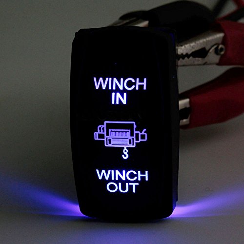 Ronben impermeabile Rocker interruttore LED blu