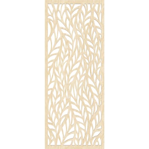 Image of 15 3 /8 inchW x 39 3 /8 inchH x 1 /4 inchT Ortonville Decorative Fretwork Wood Wall Panels, Birch