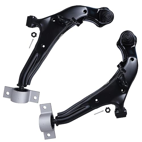 Image of Detroit Axle - 6pc Front End Suspension Kit for 2000-2003 Nissan Maxima, 2000-2001 Infiniti I30, 2002-2004 I35, 2 Lower Control Arms w /Ball Joints 4 Inner & Outer Tie Rods Replacement