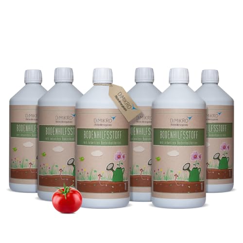Effektive Mikroorganismen aktiv 6 Liter - EM aktiv - DIMIKRO® Bodenhilfsstoff - anwendungsfertig für Garten & Landwirtschaft, als Bodenaktivator, Kompostbeschleuniger, Pflanzenschutz - 100% vegan