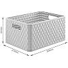 Rotho Country Set 3 Ceste Portaoggetti In Simil Rattan - Beige Cappuccino - 18L Cadauna, 36.8x27.8x19.1 Cm - Senza BPA, Made In Switzerland