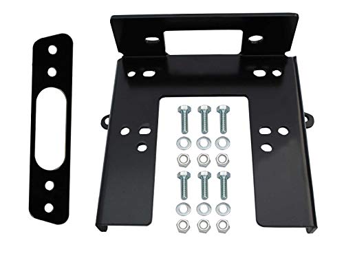 SuperATV Winch Mounting Plate for 2010-2020 Can Am Commander 800/1000 | Can Am Commander Winch Mount Compatible with Many OEM and Aftermarket Winches