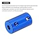 QUARKZMAN Wellenkupplung Verbinder mit Bohrung von 5mm-6mm Länge 25mm φ 14mm 12 Pcs Wellenkupplungen M4 Aluminiumlegierung Starre Kupplung für Motorzubehör 3D-Drucker DIY-Roboter Tiefblau