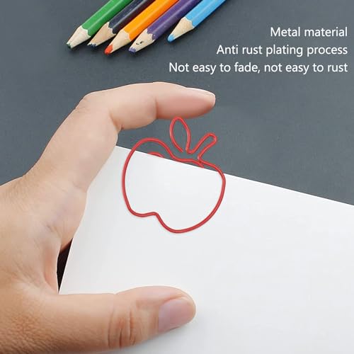 Clipe de Papel, Clipes de Papel Bonitos de Metal Galvanizado Decorativo 100 Peças Adoráveis ​​para E