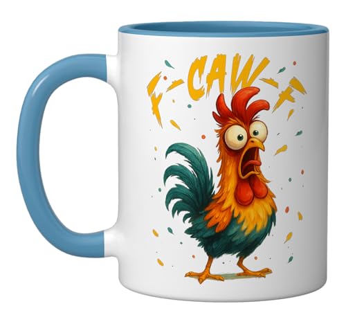 Taza de Cerámica Azul y Blanca 11 oz miniatura 1