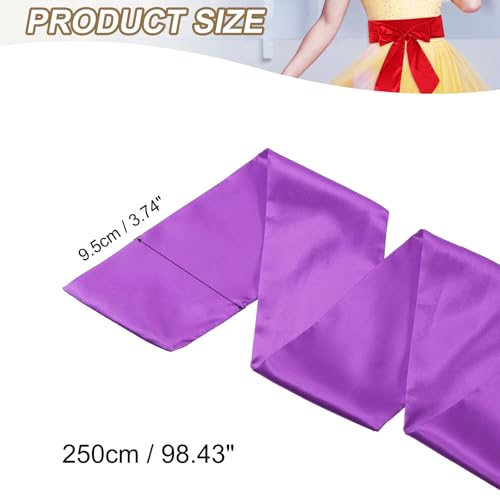 PATIKIL Satin Sash Belt, Wedding Party Bridal Blank Satin Waist Belts Prom Accessory for Graduation Birthday Decoration2