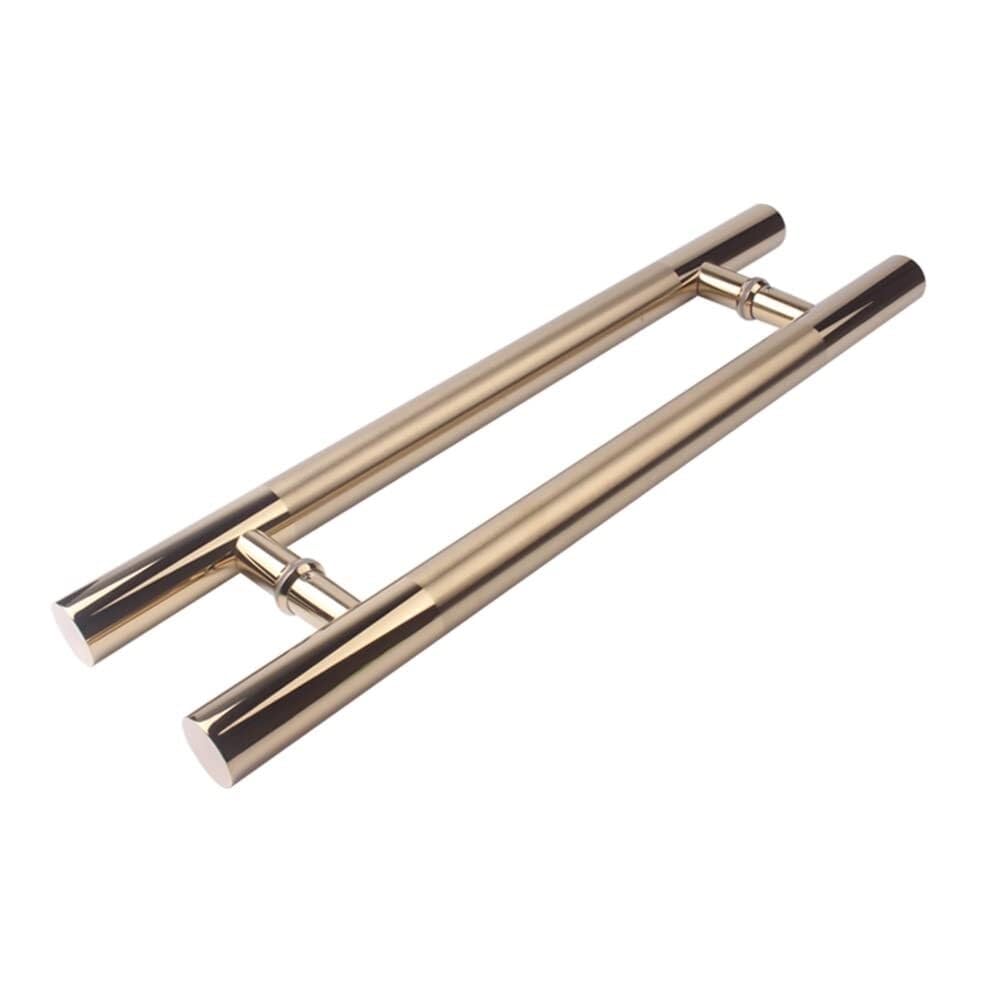 Poignée de porte en H acier inoxydable 60 cm pour porte coulissante et battante