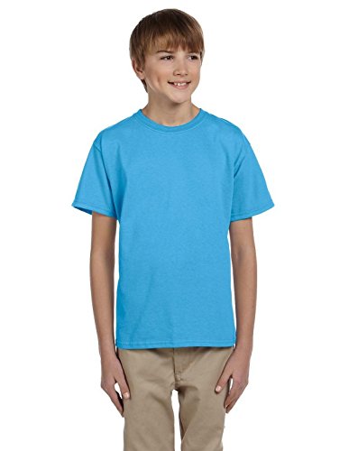 Fruit of the Loom Youth 5 oz. HD Cotton™ T-Shirt L AQUATIC BLUE