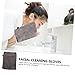 CALLARON Makeup Remover Gloves 3pcs Ultra-Fine Fiber Face Washing Mitts for Women Cleansing Shower Gloves for Makeup Removal and Facial Cleaning