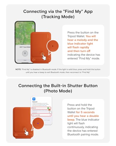 Image of MOFT Magnetic Selfie Stick Phone Tripod with Capture Button, MagSafe Trackable Tripod Wallet with Apple Find My for iPhone 12-17 Series, Pocket Phone Tripod Stand for Vlogging & Selfies, Jet Black