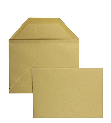 Blanke Briefhüllen - 250 Wertbriefumschläge im Format 176 x 250 mm (DIN B5) in Braun