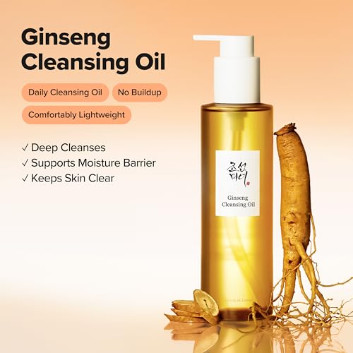 Beauty of Joseon Ginseng Cleansing Oil Waterproof Makeup Remover for Sensitive, Acne-Prone Facial Skin. Korean Skin Care for Men and Women, 210ml, 7.1 fl.oz - Image 3