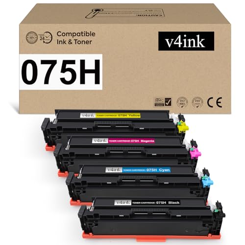 Canon純正トナーカートリッジ 075H 4色大容量 【新品(Cyのみ開封)】 Amazon | 075H 075 トナーカートリッジセット 4個パック 大容量交換用