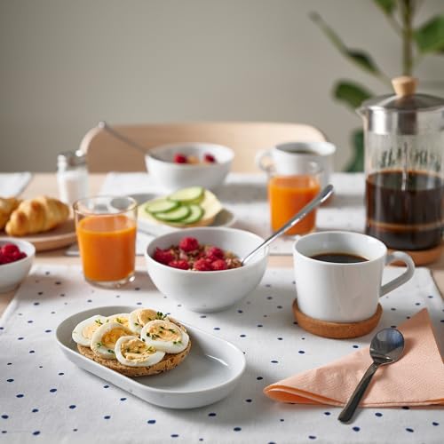 Assiette de service de table ProTuning 365+ blanche en céramique durable - 4