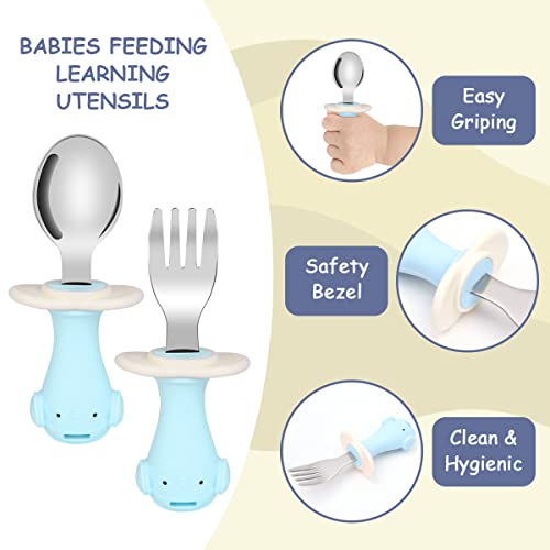 Vicloon Set di Posate per Bambini, Cucchiaio e