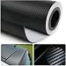 DIYAH 3D Black Carbon Fiber Film Twill Weave Vinyl Sheet Roll Wrap DIY Decals (12" X 60" / 1FT X 5FT)