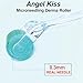 Derma Roller REAL NEEDLE Advanced 5 - Angel Kiss 0.30mm Titanium Microneedling Roller for Face, Body, Beard, Scalp, Skin Care - 0.18mm Ultrafine 192 Micro Needles Dermal Tool for Women Men