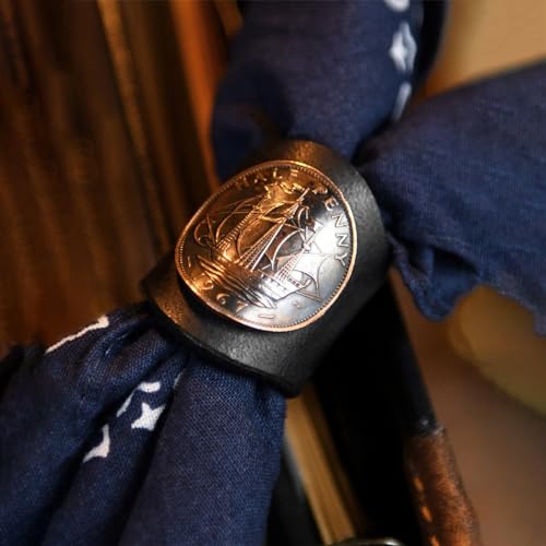 Etachi Handmade Men Square Scarf Ring Square Scarf Buckle thumb #1