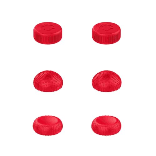 Image of Lenovo Legion Go Joystick Caps - Lenovo Red Replacement Thumb Grips for Enhanced Gaming Precision Compatible with Nintendo Switch, PS5, Xbox Controllers Enhanced Comfort & Grip