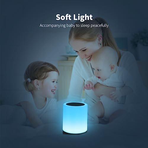 Bedside Table Lamp, Night Lights For Bedroom- Portable Sensor Remote Control Bedside Lamps With Quick Rechargeable Usb Dimmable Warm White Light 13 Colors Rgb Table Lamp For Bedroom Living Room Office #TOP6