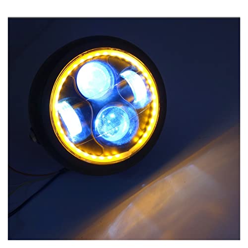 Phare avant LED avec ange ambre pour moto CG125 et GN125