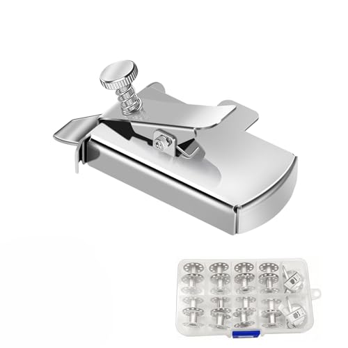 Magnetische Nahtführung, Magnetischer Nahtführer, Mit 16 Stück Spulen Nähmaschine, 2 Stück Spulenkapsel, Nähmaschinen Zubehör, Für Nähmaschinen Heimwerker-Werkzeuge Teile Zubehör, Nähbegeisterte