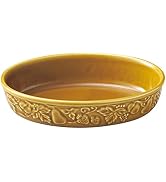 萬古焼 オーブン対応 レリーフ グラタン皿 オリーブ 直径約19cm 食器 陶器 電子レンジ対応 日本製 14339