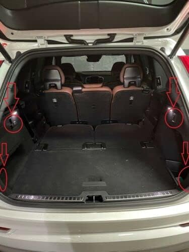 Miniatura 5 de Red de carga organizadora de maletero trasero para VOLVO XC90 2016-2025 Red de carga estilo sobre para SUV Organizador de maletero de coche