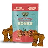 Gaines Family Farmstead Chicken Wrapped Sweet Potato Dog Bones - 8 oz Bag, Natural, Grain-Free Dog Treats for All Ages & Breeds, Great for Training and Rewards, Made in USA