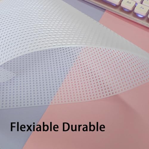 Image of 4 Pcs Plastic Mesh Canvas Sheets, Plastic Canvas Sheets, Plastic Canvas Plastic Mesh, Mesh Plastic Canvas Sheets, Plastic Mesh Sheet, Eye Mesh for Embroidery (10.5 inch x 13.5 inch)