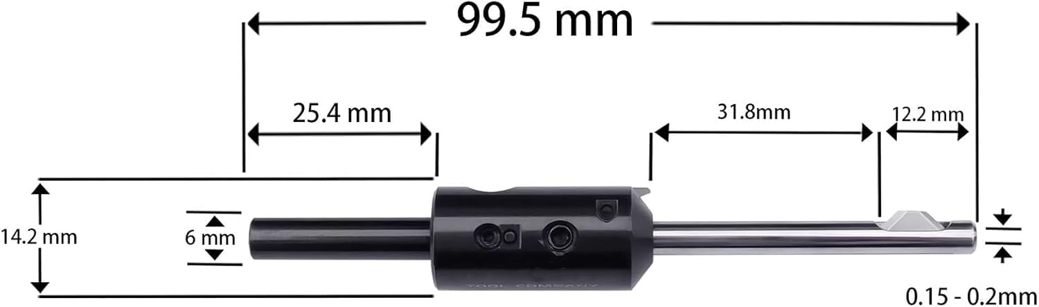 Entgratwerkzeug für Innenlöcher, Präzisions-Kantenfasenschaber, 3,3 ~ 5 mm, für Metall, Aluminium, Kupfer, Holz