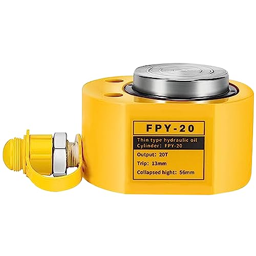 Image of 20T 13mm /0.51 inch Stroke Hydraulic Cylinder Jack Mini Hydraulic Ram Jack Porta Power Retract Automatically Split Single Acting Lifting Cylinders for Machinery Ship Bridge Construction