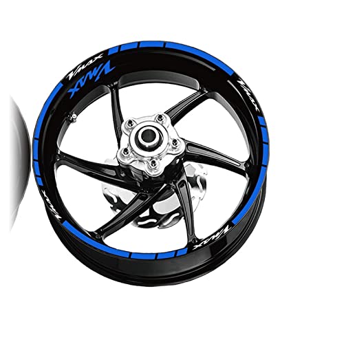 Motorrad Rad Aufkleber Vorne Und Hinten Reifen Reflektierende Streifen Kit Moto Felgen Wasserdicht Für Yamaha VMAX