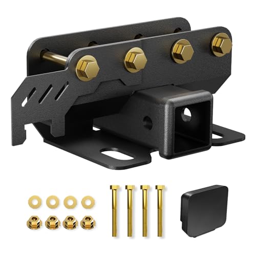 YZONA Tow Hitch 2 Inch for Ford Bronco Tow Hitch Trailer Kit Compatible for 2021-2026 Ford Bronco 2 Door & 4 Door Hitch Receiver with Cover Rear Bumper Towing Hook Combo (Exclude Bronco Sport)