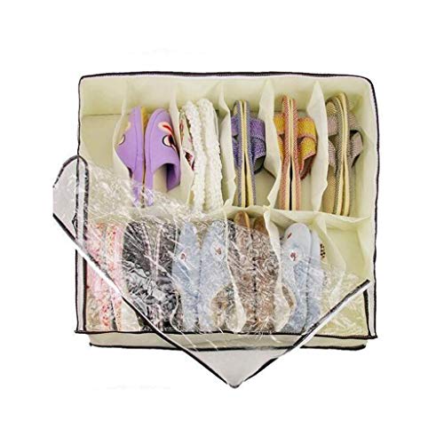 Rangement sous le lit avec support de boîte respirant et transparent - 3