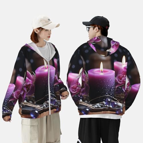 Chaqueta protectora solar unisex de manga larga con capucha miniatura 2
