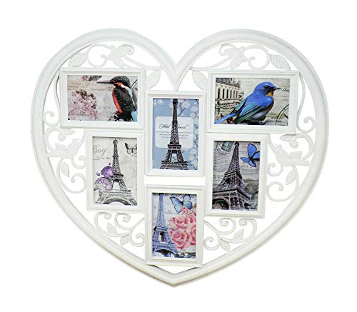 CUCUBA Cornice Multifoto Grande a Forma di Cuore
