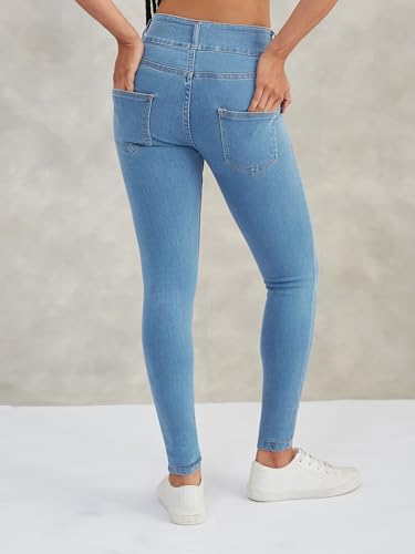 Image of Dolce Crudo Distressed High Rise Skinny Jeans for Women