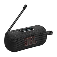 JBL Tuner 3 Tragbares DAB/DAB+/UKW Bluetooth Radio mit 6 Sendern, Bis zu 15 Std Wiedergabe, IP68 Wasser- und staubdicht, Auracast Multi-Cast-Verbindung, Kompatibel mit JBL Portable App, Schwarz